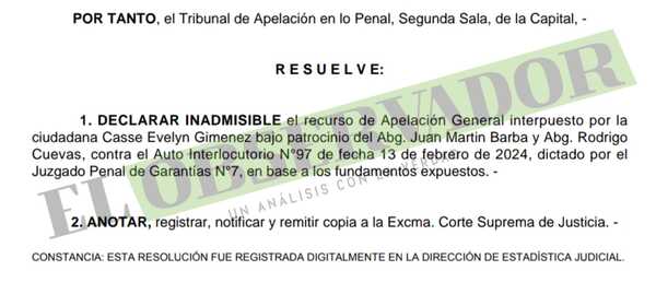 Cámara confirma desestimación de denuncia contra Dip. Arévalo y Paciello