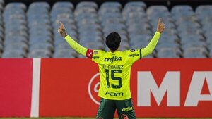 Gómez aporta en la goleada del Palmeiras