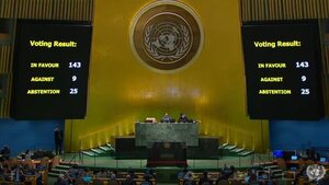 Asamblea General de la ONU exhorta al Consejo de Seguridad a aprobar ingreso de Palestina como miembro pleno - Megacadena - Diario Digital
