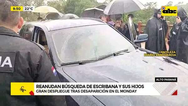 Reanudan búsqueda de madre y sus dos hijos desaparecidos - ABC Noticias - ABC Color