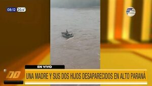Inició búsqueda de la madre y sus dos hijos desaparecidos en Presidente Franco | Telefuturo
