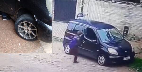 Auto que alzó a escuelero ¿clonaron la chapa?