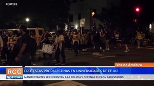 Continúan las protestas universitarias en EE.UU