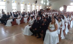 Boda comunitaria: 58 parejas se prometen amor eterno en Capitán Bado – Prensa 5