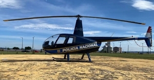 Policía Nacional implementa patrullaje en helicóptero en Itapúa
