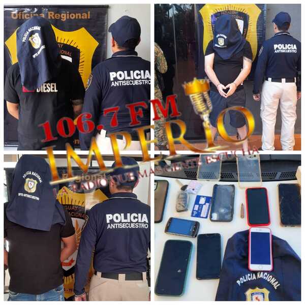 Identifican a los cinco detenidos por Antisecuestro en Jardín Aurora - Radio Imperio 106.7 FM