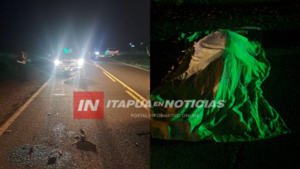 MOTOCICLISTA FALLECIÓ TRAS GRAVE ACCIDENTE EN SAN COSME Y SAN DAMIÁN  - Itapúa Noticias
