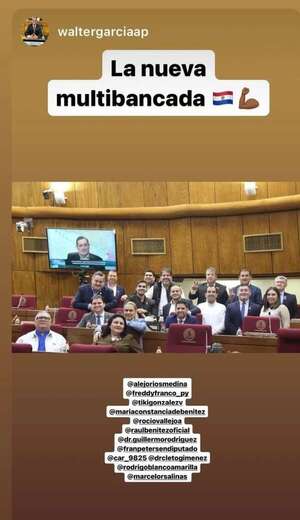 Revuelo por rumor de nueva “multibancada” con tonos rojos en Diputados - Política - ABC Color
