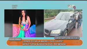 Intriga por la desaparición de mujer y sus dos hijos - SNT