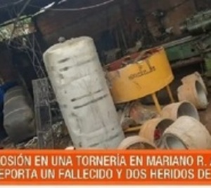 Un muerto y dos heridos tras explosión en una tornería - Paraguay.com
