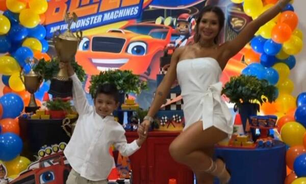 Peque de pelotero albirró y la modelo Judith Gamarra festejó sus 5 añitos