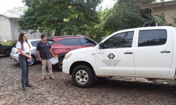 Fortalecen movilidad de la Fiscalía Zonal con reparación de camioneta