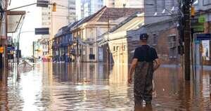 La Nación / Ríos aumentan su caudal en el sur de Brasil arrasados por las inundaciones