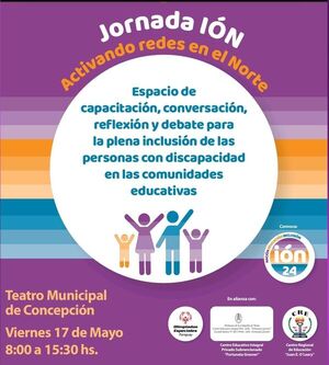 Organizan jornada ión 24 en Concepción: Promoviendo la Inclusión Educativa