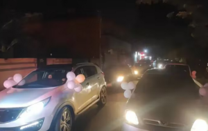 Esteños autoconvocados participan de una caravana pidiendo justicia en nombre de la escribana y sus hijos