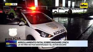 Arrollamiento fatal: conductor se dio a la fuga  - ABC Noticias - ABC Color