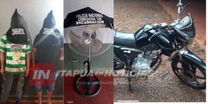 APREHENDIERON A DOS SUJETOS Y RECUPERARON OBJETOS HURTADOS EN ENCARNACIÓN - Itapúa Noticias