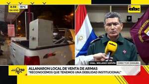 Tráfico de armas: Dimabel sospecha financiamiento de grupos criminales  - ABC Noticias - ABC Color