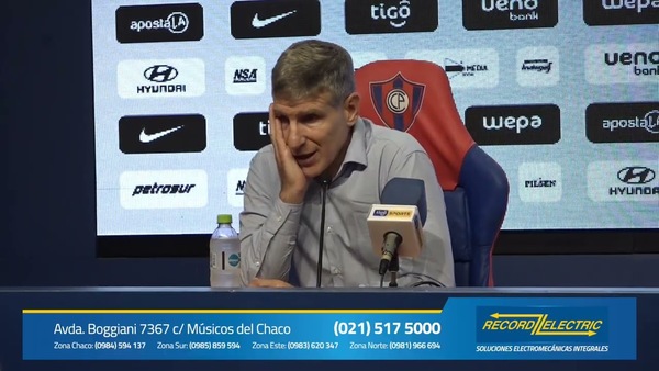 Cerro Porteño vs. Olimpia: Palabras del DT Martin Palermo