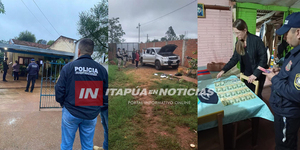 DOS DETENIDOS TRAS ALLANAMIENTOS EN PROSECUCIÓN A HURTO DE CAJA FUERTE EN CAMBYRETÁ - Itapúa Noticias