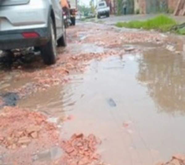 Los monumentales baches de Avelino Martínez - Paraguay.com