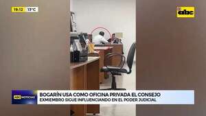 Video: Jorge Bogarín usa como oficina privada el Consejo de la Magistratura - ABC Noticias - ABC Color