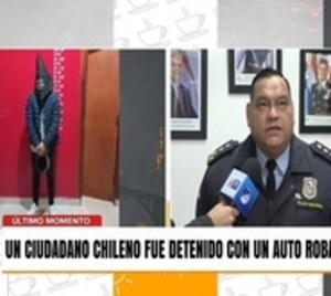 Arrestan a un chileno con un vehículo robado - Paraguay.com