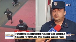 Malvivientes asaltaron a un hombre mientras esperaba ingresar a su trabajo - Noticias Paraguay