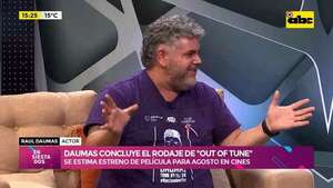 Video: Raúl Daumas concluye el rodaje de la película “Out of Tune”  - Ensiestados - ABC Color