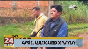 Detuvieron a uno de los asaltacajeros en CDE - SNT