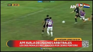 APF avala decisiones arbitrales - C9N