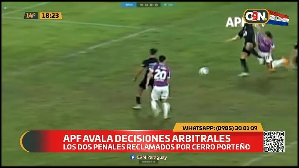 APF avala decisiones arbitrales - C9N