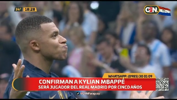 Confirman a Kylian Mbappé en el Real Madrid - C9N