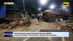 Video: Hijo de Blas Llano falleció en accidente  - ABC Noticias - ABC Color