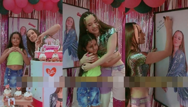 Una niña celebró su cumpleaños con Lía Love - Teleshow