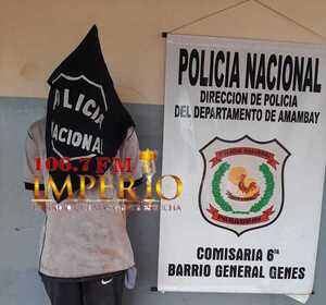 Joven intentó hurtar en la casa de un comerciante y fue detenido - Radio Imperio 106.7 FM