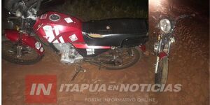 MOTOCICLISTA ATROPELLÓ A UN PEATÓN Y HUYÓ EN JESÚS  - Itapúa Noticias