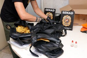 Senad evitó que cocaína oculta en carteras salieran de Silvio Pettirossi con destino a Madrid - .::Agencia IP::.