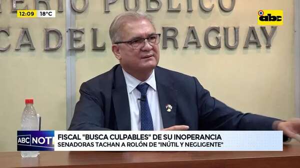 Video: Senadoras tachan a Rolón de “inutil y negligente” - ABC Noticias - ABC Color