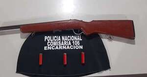 La Nación / Encuentran escopeta con la que dispararon a un sexagenario para robarle  G. 7 mil