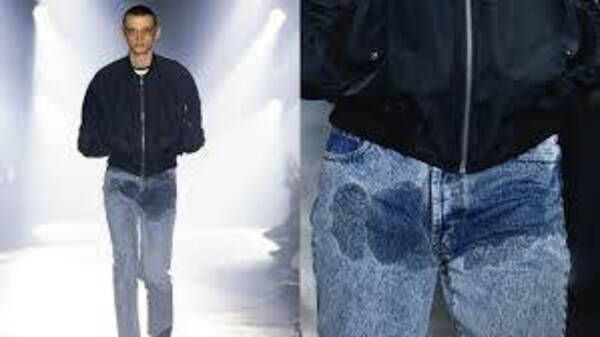 ¡Nde tavy! Se viene la moda del jeans manchado de pipí ¿te animás a usar?