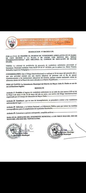 Vendedores ambulantes de Otaño lamentan que Comuna les impida trabajar - Nacionales - ABC Color