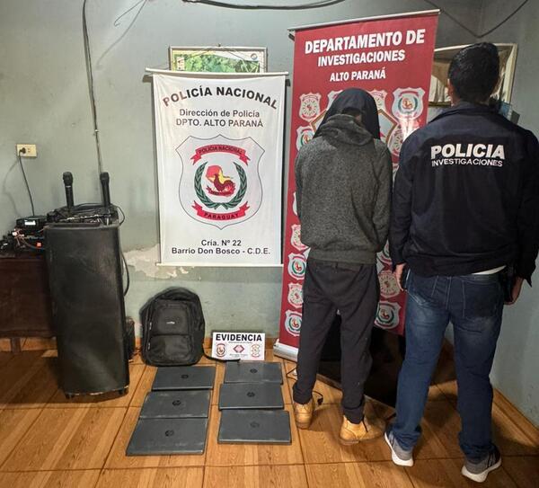 Detienen a presunto ladrón y recuperan objetos robados de una escuela en CDE - La Clave