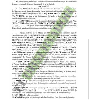 Un acusado en el "Caso Dominio” será enjuiciado por tráfico internacional de drogas y otros