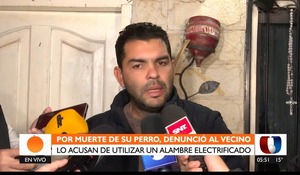 Familia denuncia que vecino causó muerte de su perro con alambre electrificado - Unicanal