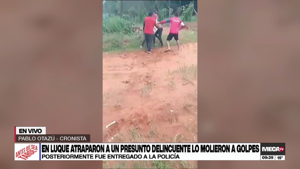 Vecinos de Luque atraparon a un presunto ladrón y lo molieron a golpes - Megacadena - Diario Digital