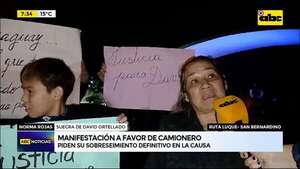Caso hijo de Llano: manifestación a favor de camionero  - ABC Noticias - ABC Color