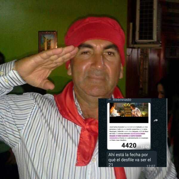 Desubicado seccionalero se burla y acusa a profesores de desfile en Pedro Juan Caballero