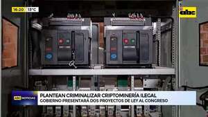 Video: plantean criminalizar criptominería ilegal - ABC Noticias - ABC Color