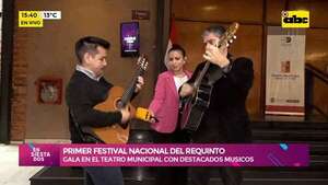 Primer Festival Nacional del Requinto: gala en el Teatro Municipal con destacados músicos - Ensiestados - ABC Color